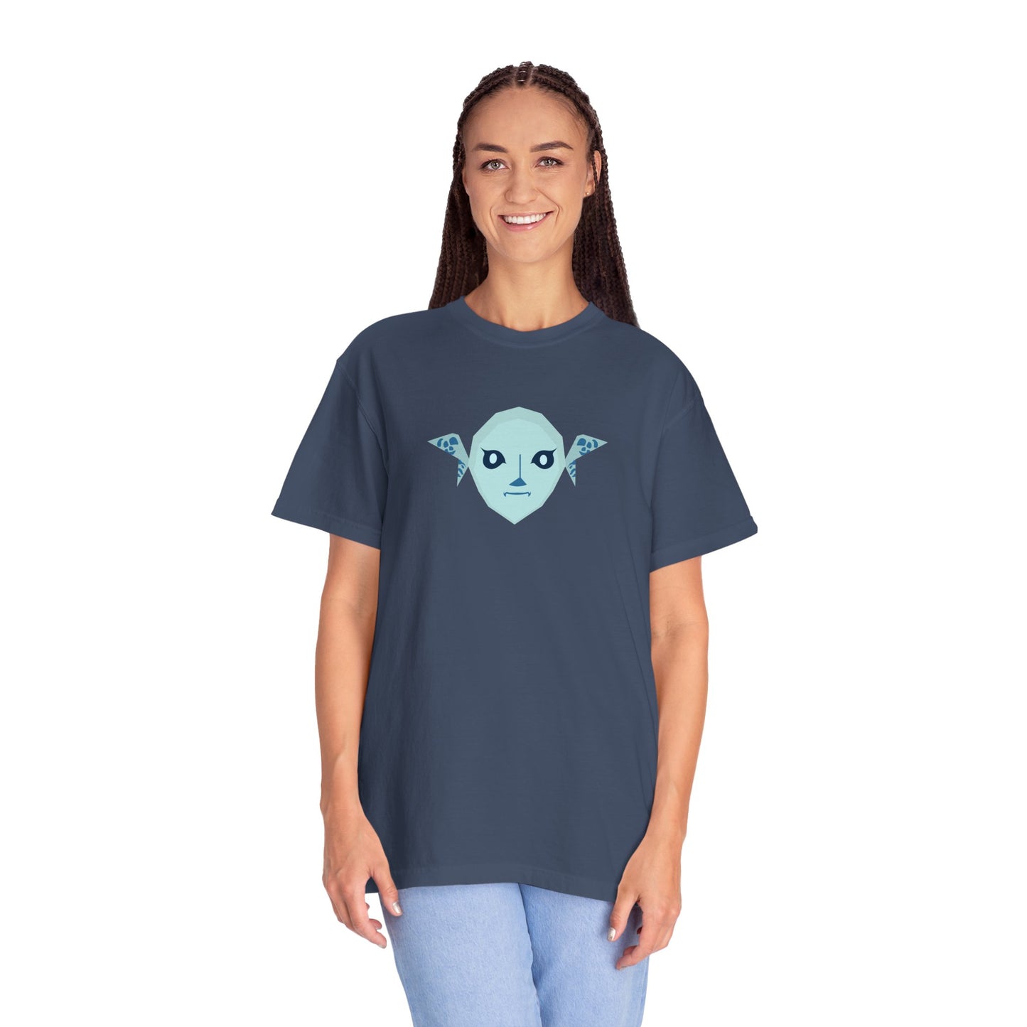 Zora Mask Unisex Garment-Dyed T-Shirt - Unique Graphic Tees for classic gamers