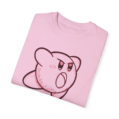 Playful Pink Kirby T-Shirt - Unisex Garment-Dyed Tee