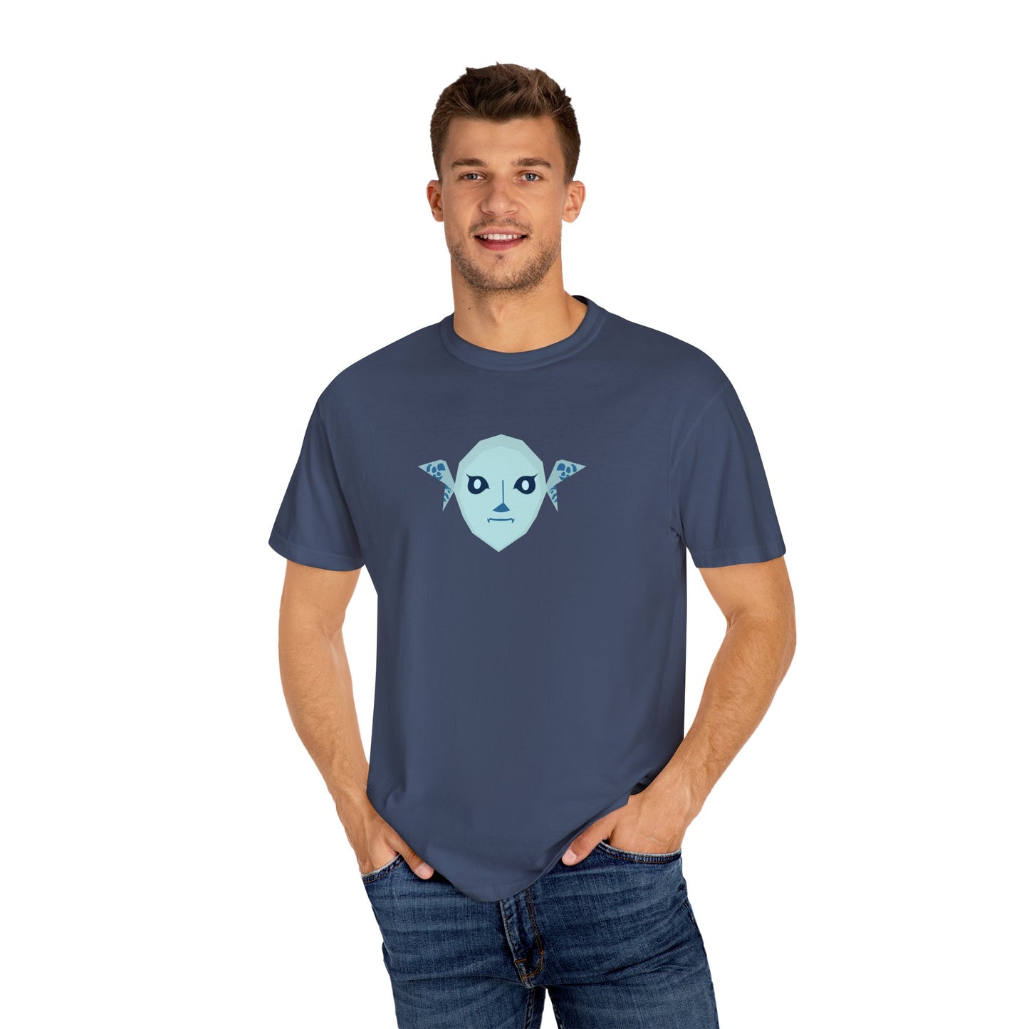 Zora Mask Unisex Garment-Dyed T-Shirt - Unique Graphic Tees for classic gamers