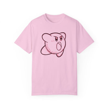 Playful Pink Kirby T-Shirt - Unisex Garment-Dyed Tee