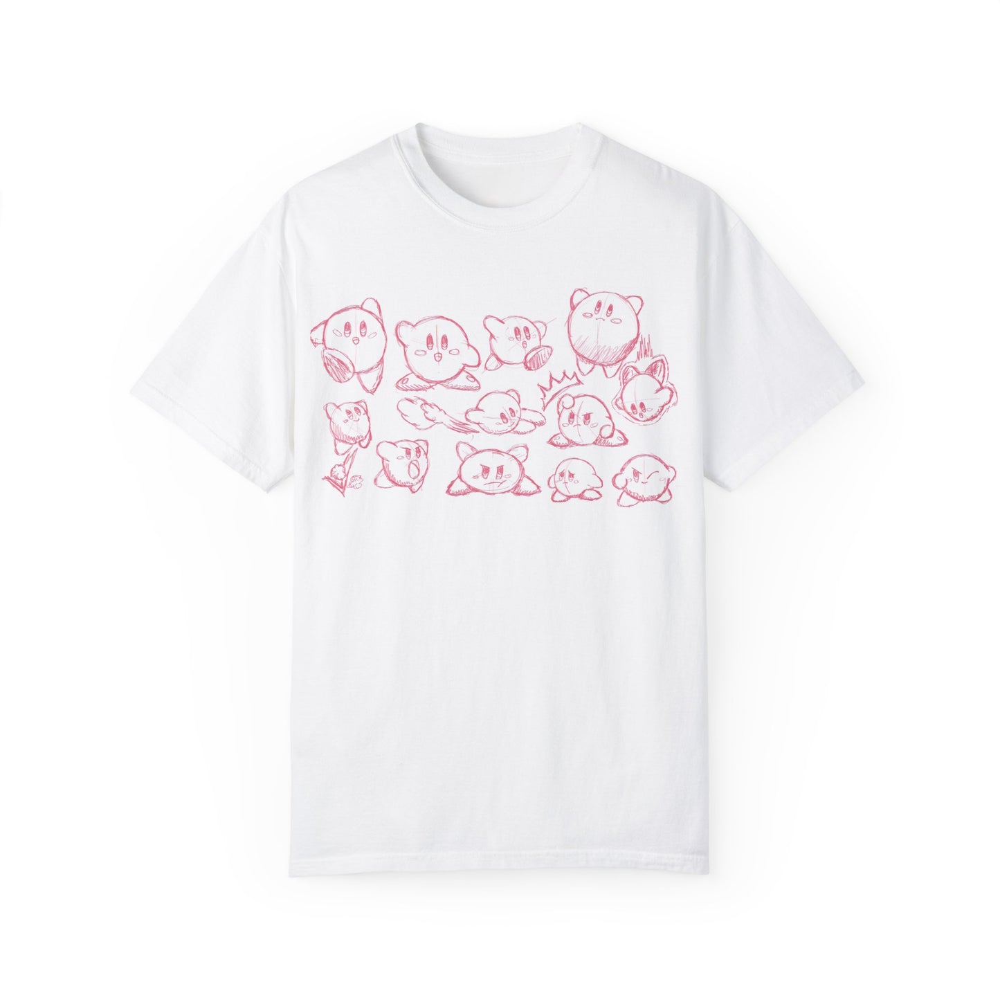 Playful Kirby Sketch Unisex T-Shirt | Comfortable & Trendy