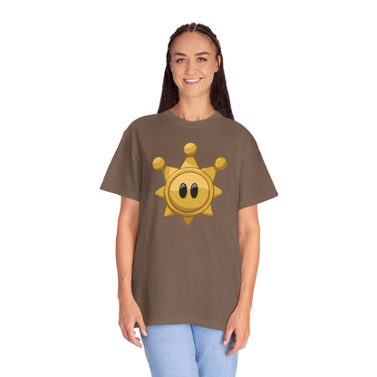 Sunny Star Unisex Garment-Dyed T-Shirt - Fun & Whimsical Graphic Tee for All Occasions