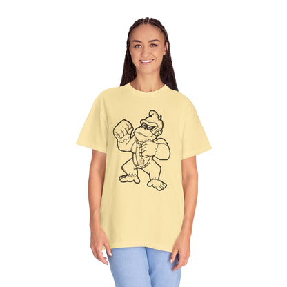 Retro Showdown Unisex Garment-Dyed T-Shirt - Classic Cartoon Design