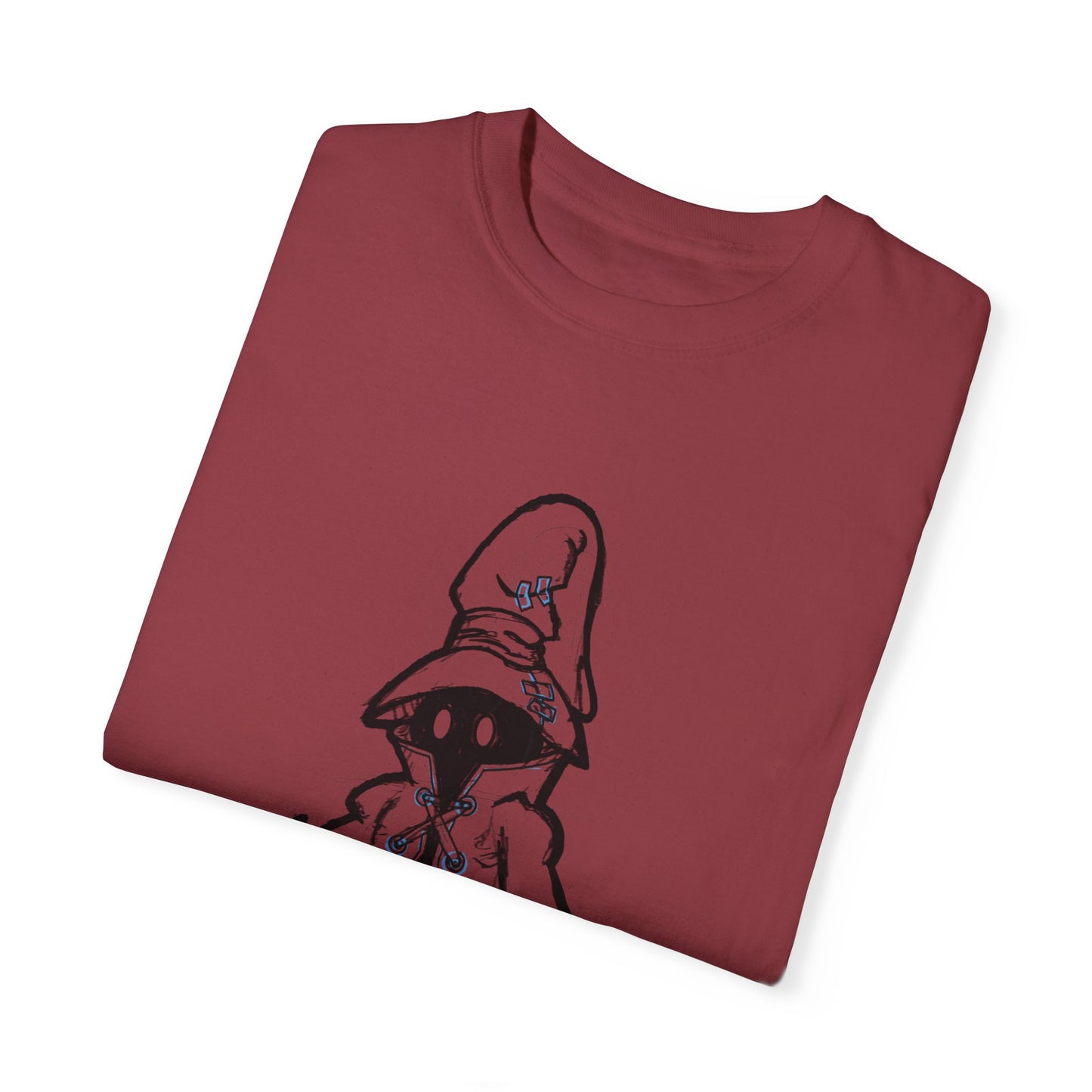 Unique Unisex Garment-Dyed T-shirt with Playful Wizard Design