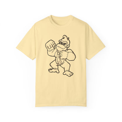 Retro Showdown Unisex Garment-Dyed T-Shirt - Classic Cartoon Design