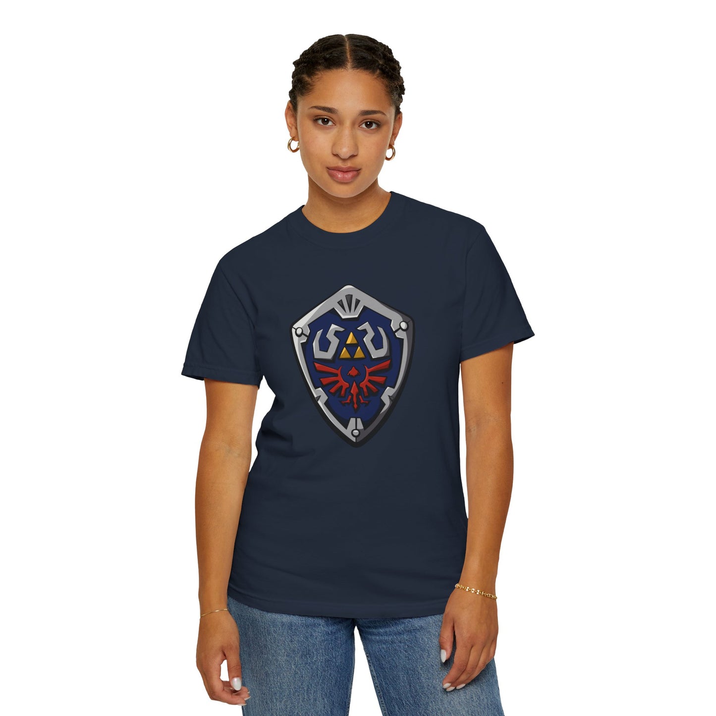 Legendary Shield Unisex Garment-Dyed T-Shirt - Perfect for Gamers!