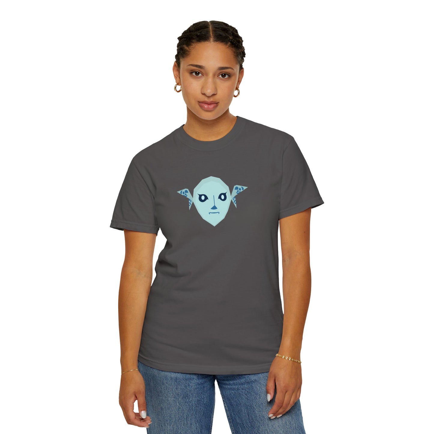 Zora Mask Unisex Garment-Dyed T-Shirt - Unique Graphic Tees for classic gamers