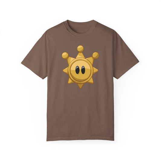 Sunny Star Unisex Garment-Dyed T-Shirt - Fun & Whimsical Graphic Tee for All Occasions