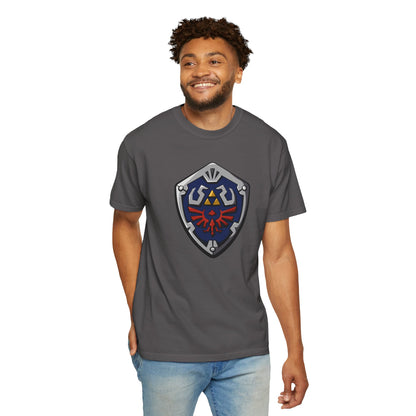 Legendary Shield Unisex Garment-Dyed T-Shirt - Perfect for Gamers!