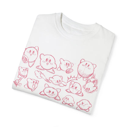 Playful Kirby Sketch Unisex T-Shirt | Comfortable & Trendy