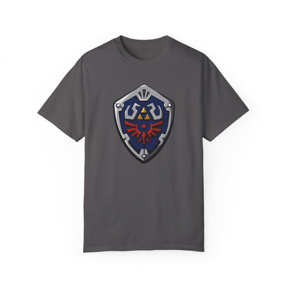 Legendary Shield Unisex Garment-Dyed T-Shirt - Perfect for Gamers!