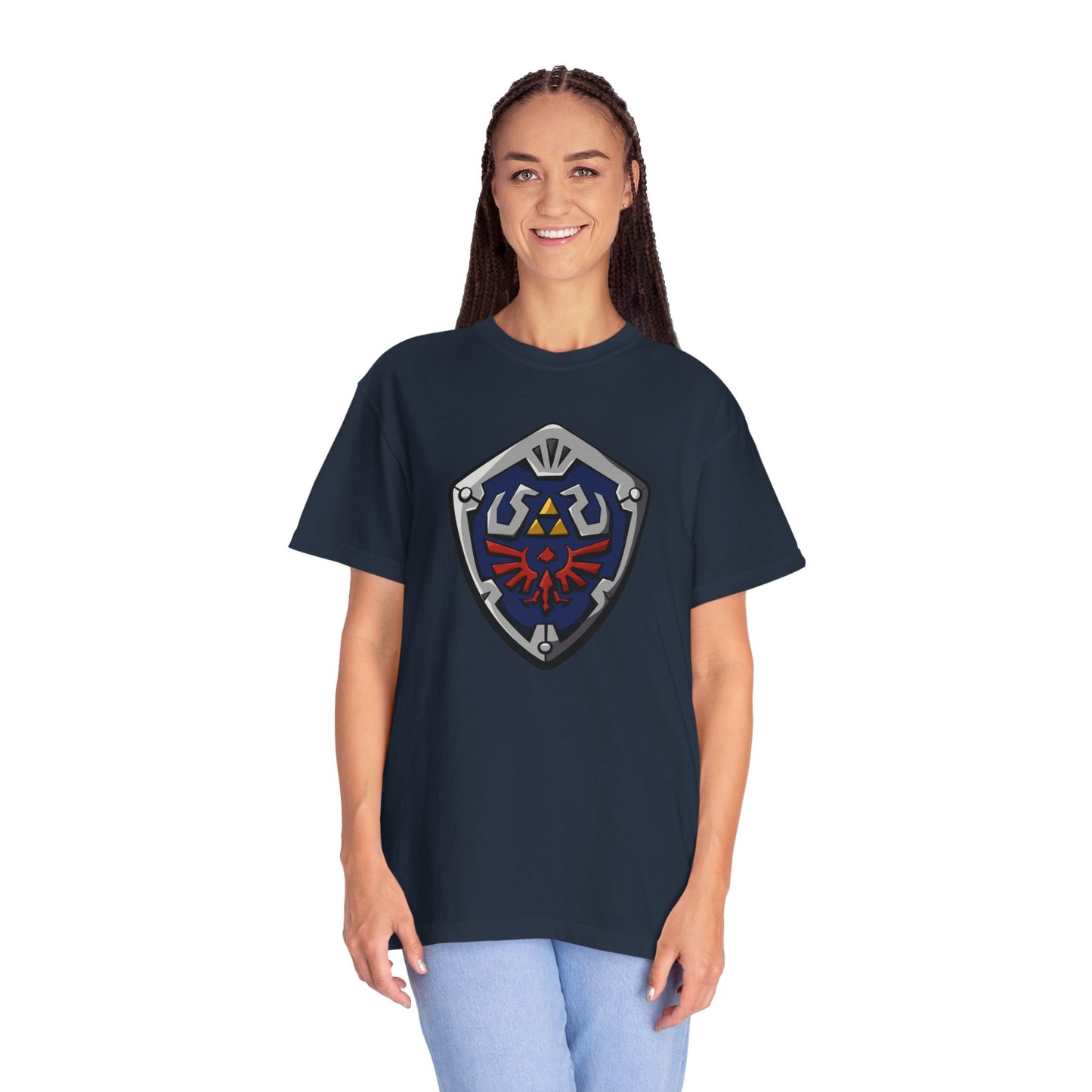 Legendary Shield Unisex Garment-Dyed T-Shirt - Perfect for Gamers!