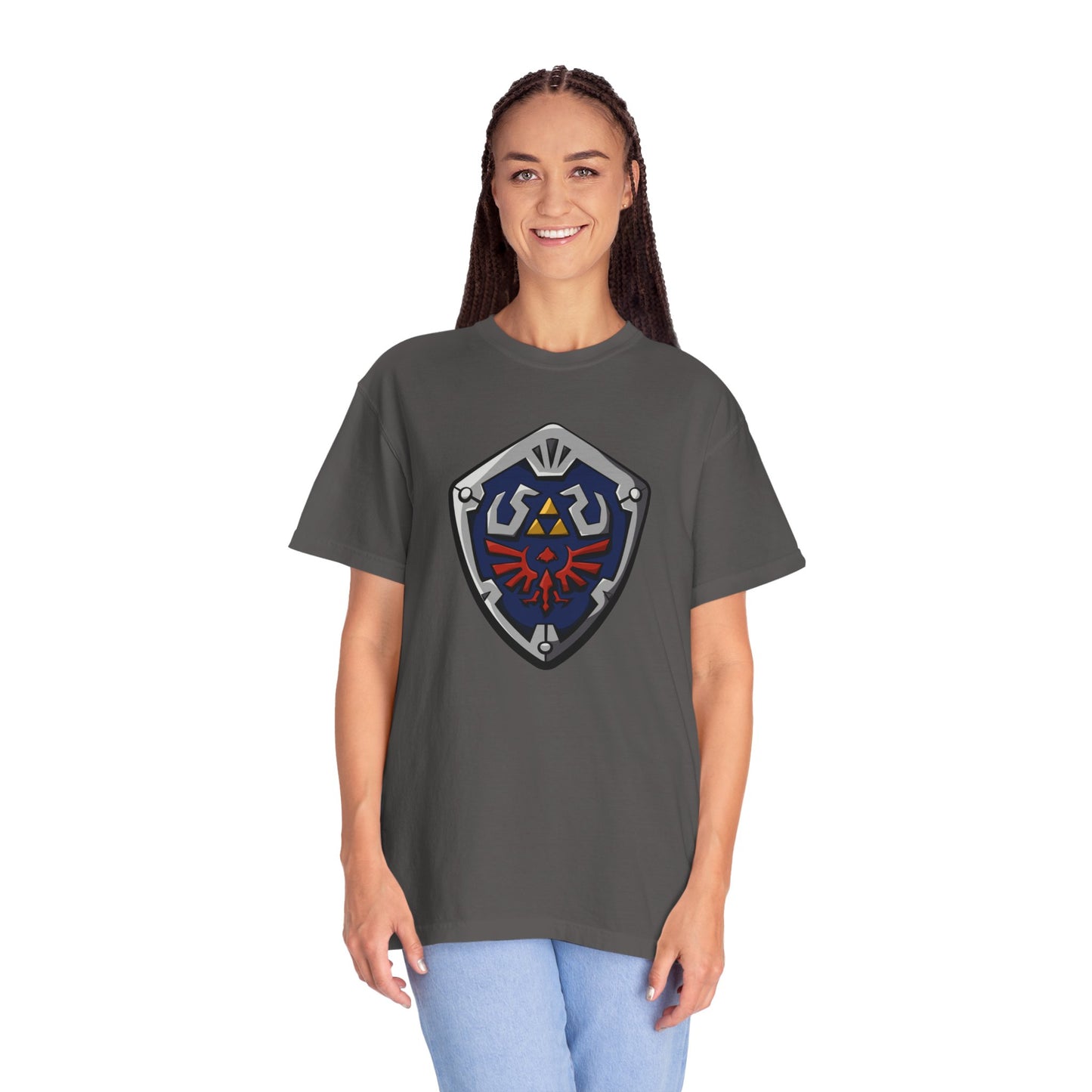 Legendary Shield Unisex Garment-Dyed T-Shirt - Perfect for Gamers!