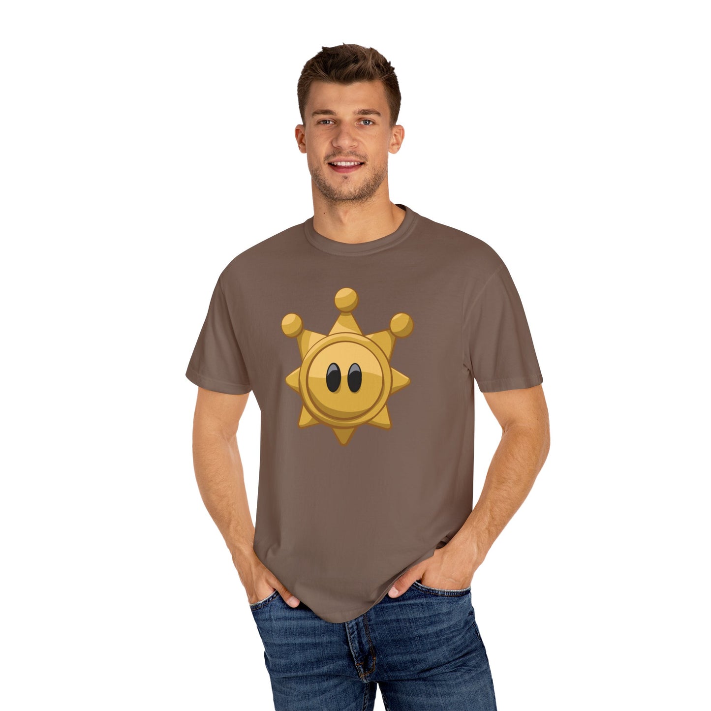 Sunny Star Unisex Garment-Dyed T-Shirt - Fun & Whimsical Graphic Tee for All Occasions