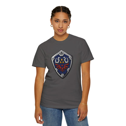 Legendary Shield Unisex Garment-Dyed T-Shirt - Perfect for Gamers!